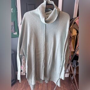 Jessica Simpson Soft Cowl Neck Sweater - Light mint green